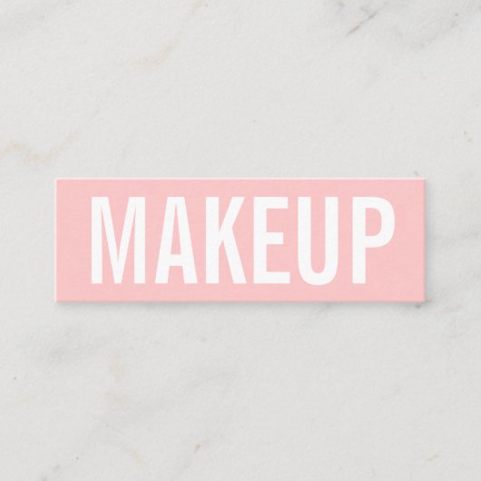 Minimalistische trendy mini visitenkarte (Vorderseite)