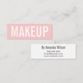 Minimalistische trendy mini visitenkarte (Vorne/Hinten)