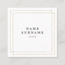 Minimalistische Trendy SocialMedia quadratische Visitenkarte