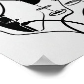 Minimalistische Trennwand Zeichnend Poster (Ecke)