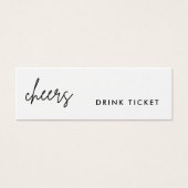 Minimalistische Trinkkarten Hochzeitskarten (Vorderseite)
