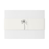 Minimalistische Tropen Einladungsbanderole (Rückseitenbeispiel)