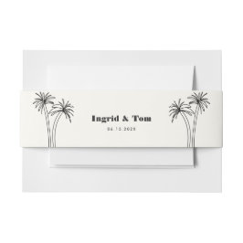 Minimalistische Tropen Einladungsbanderole