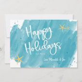 Minimalistische Tropical Watercolor Happy Card (Vorderseite)