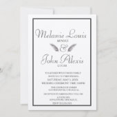 Minimalistische tropische Leaf Grünpflanzen Einfac Einladung (Vorderseite)