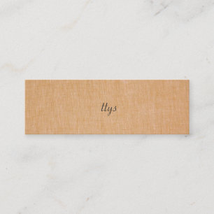 Minimalistische TTYS Faux-Leinen Mini-Geschäftskar Mini Visitenkarte