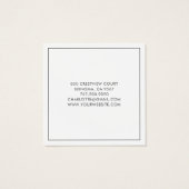 Minimalistische Typografie (Rückseite)