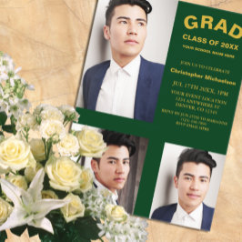 Minimalistische Typografie 3 Foto Abschluss Acryleinladungen