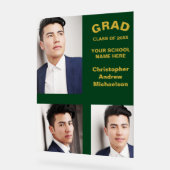 Minimalistische Typografie 3 Foto Abschluss Acrylschild (Winkel)