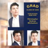 Minimalistische Typografie 3 Foto Abschluss Fensteraufkleber (Blatt 2)