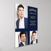 Minimalistische Typografie 3 Foto Abschluss Foliendrucke (Ablage )