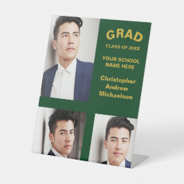 Minimalistische Typografie 3 Foto Abschluss Sockelschild