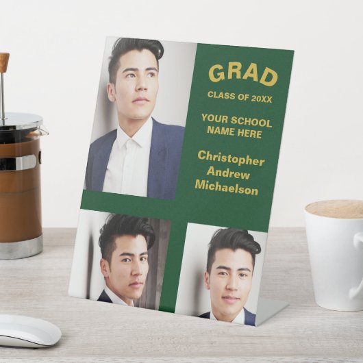 Minimalistische Typografie 3 Foto Abschluss Sockelschild (In SItu)