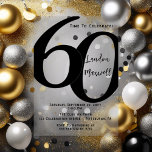 Minimalistische Typografie 60 60. Geburtstagsparte<br><div class="desc">Einfach,  minimalistisch und so elegant und elegant,  diese "60" Typografie 60. Geburtstag Einladung ist sicher,  die anspruchsvollsten Empfänger zufrieden zu stellen. Für das Party des Jahres gibt es keinen besseren Weg zu sagen: "Lasst uns feiern!"</div>