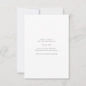 Minimalistische Typografie | Beach Foto Wedding Save The Date (Rückseite)