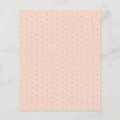 Minimalistische Typografie Blush & Cream Wedding (Rückseite)