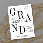Minimalistische Typografie Business Grand Opening  Einladung