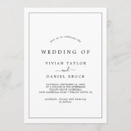 Minimalistische Typografie Einladung