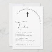 Minimalistische Typografie Einladung (Vorderseite)