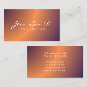 Minimalistische Typografie Elegant Beruflich Visitenkarte