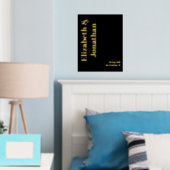Minimalistische Typografie Foliendrucke (In Situ (Schlafzimmer))