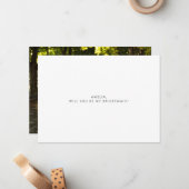 Minimalistische Typografie Foto Bridesmaid Vorschl Mitteilungskarte (Vorderseite/Rückseite Beispiel)