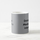 Minimalistische Typografie Funny Principal Sprichw Kaffeetasse (Mittel)