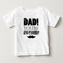 Minimalistische Typografie-Grafik zum Vatertag! Baby T-shirt