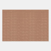 Minimalistische Typografie Happy Holidays Moderne Geschenkpapier Set (Vorderseite 3)