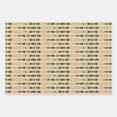 Minimalistische Typografie Happy Holidays Moderne Geschenkpapier Set (Vorderseite 2)