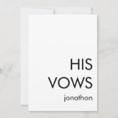 Minimalistische Typografie hat jede Farbe, die sei Karte (Vorderseite)