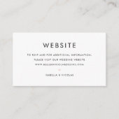 Minimalistische Typografie-Hochzeitsseite in Rosa Begleitkarte (Vorderseite)