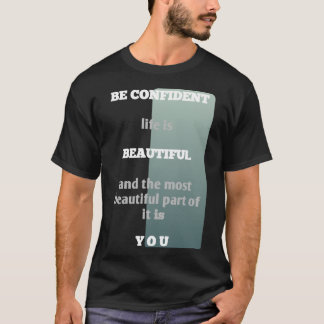 Minimalistische Typografie Inspirierend Sei Selbst T-Shirt