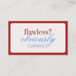 Minimalistische Typografie Makeup Stylist Business Visitenkarte