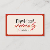 Minimalistische Typografie Makeup Stylist Business Visitenkarte (Vorderseite)