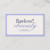 Minimalistische Typografie Makeup Stylist Business Visitenkarte (Vorderseite)