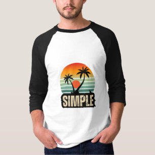 Minimalistische Typografie Moderne Aes T-Shirt