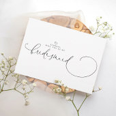 Minimalistische Typografie Moderne Bridesmaid-Init