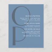 Minimalistische Typografie Monogramm Einladung zur (Vorderseite)