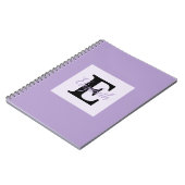 Minimalistische Typografie-Monogramm-Name Notizblock (Linke Seite)
