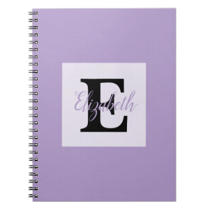 Minimalistische Typografie-Monogramm-Name  Notizblock