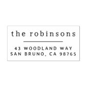 Minimalistische Typografie Personalisiert Name und Permastempel (Design)