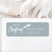 Minimalistische Typografie Pine Frohe Weihnachten (Insitu)