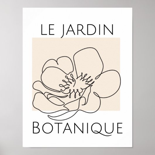Minimalistische Typografie Poster (Vorne)