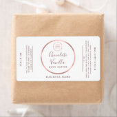 Minimalistische Typografie Rose Goldrahmen Logo (Insitu)