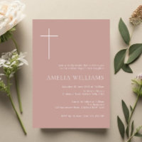 Minimalistische Typografie, Rose-Rosa-Taufe