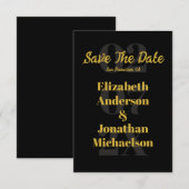Minimalistische Typografie Save The Date (Vorne/Hinten)