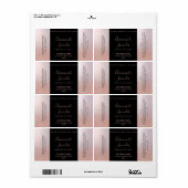 Minimalistische Typografie Schwarze Rose (Vorne)