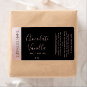 Minimalistische Typografie, schwarze Rose, Goldpro (Insitu)