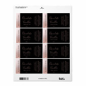 Minimalistische Typografie, schwarze Rose, Goldpro (Vorne)